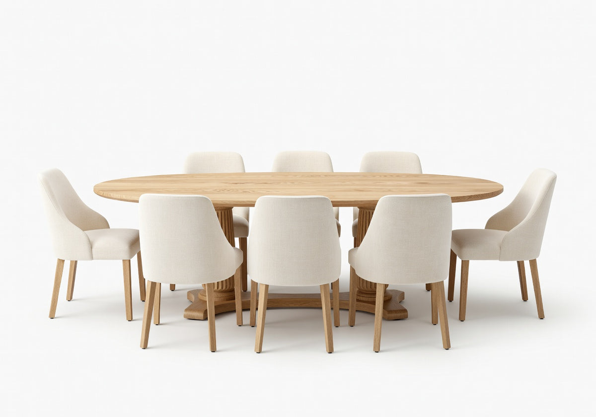 Elowen Oval Dining Table and 8 Chair