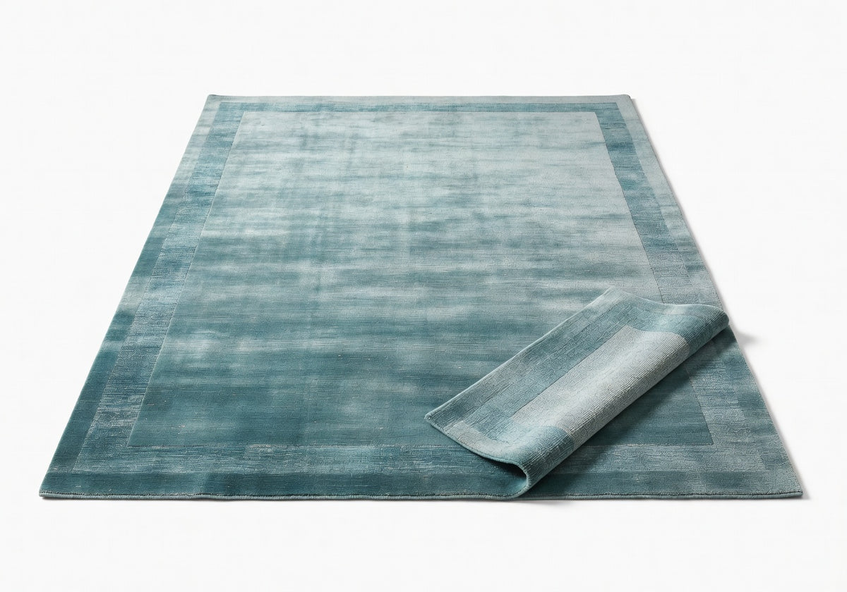 Elowen Teal Border Rug