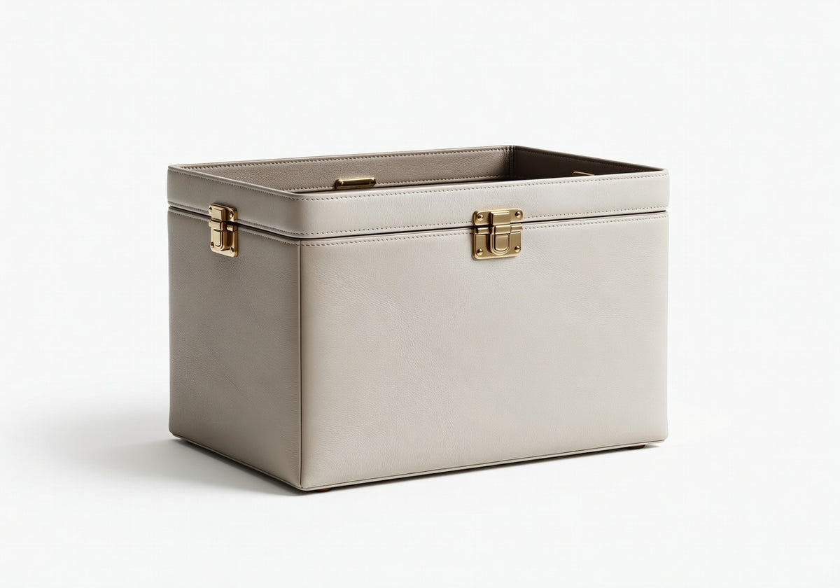 Haven Leather Storage Bin