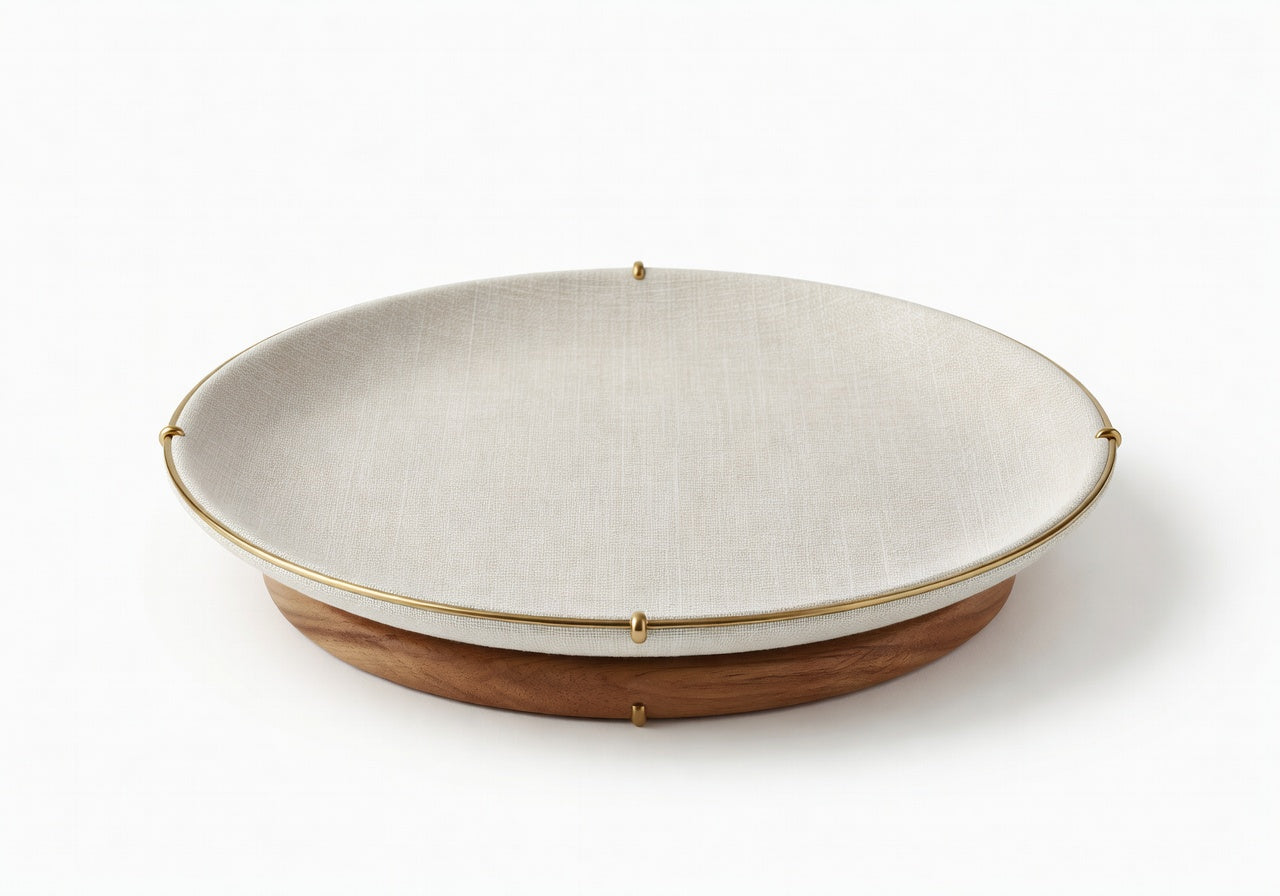 Haven Linen Plate Decorative Plate