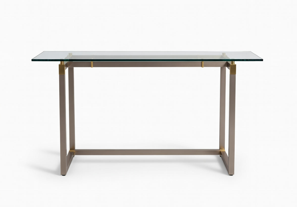 Luma Glass Outdoor Console Table