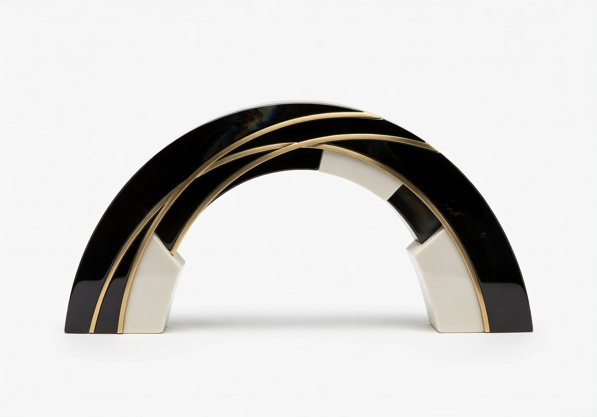 Obsidian Arc Sculpture Sculpture and Statue