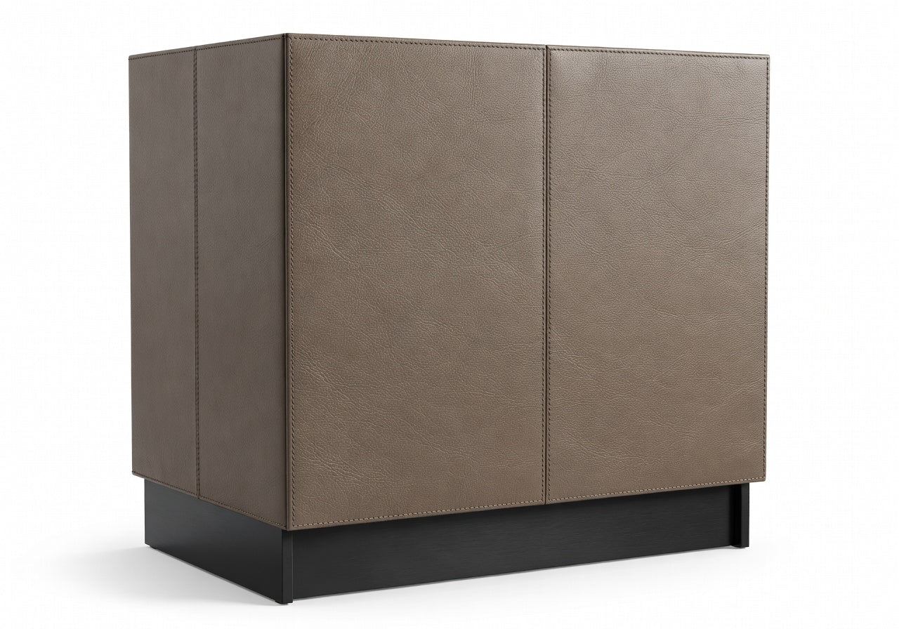 Orien Leather Bar Cabinet