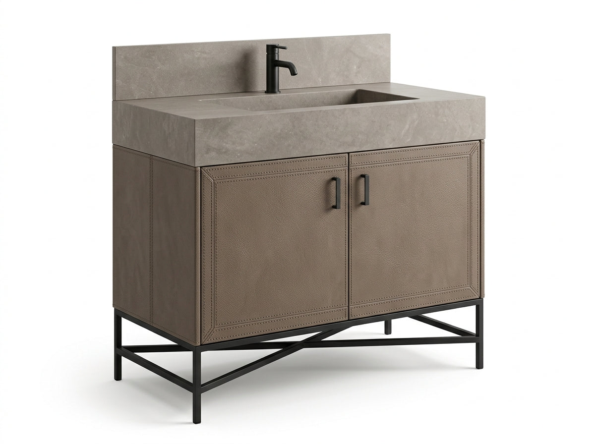 Orien Leather Vanity