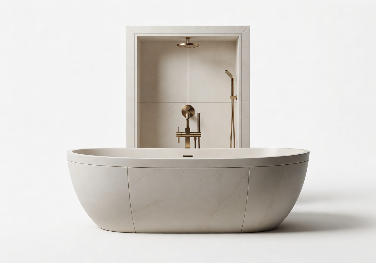 Solmere Marble Retreat Shower System