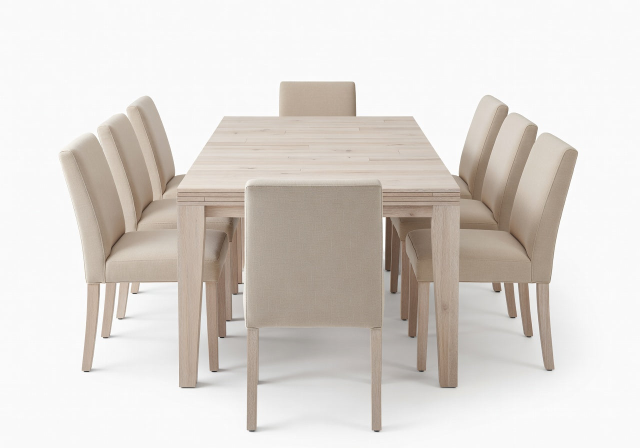 Sorelle Layered Dining Table and 8 Chair