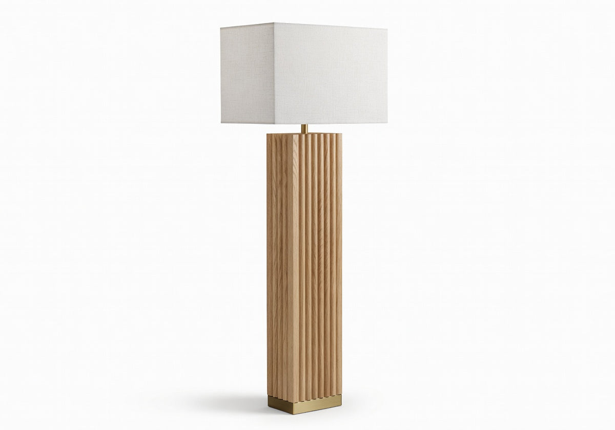 Soren Fluted Tower Floor Lamp