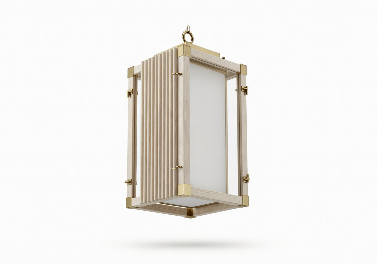 Soren Wood Lantern Hanging Light