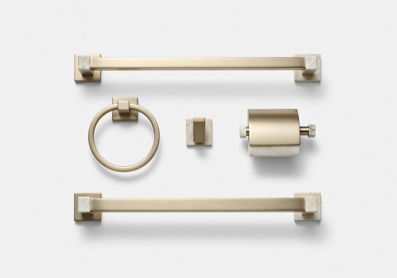 Sorin Line Bathroom Hardware Set