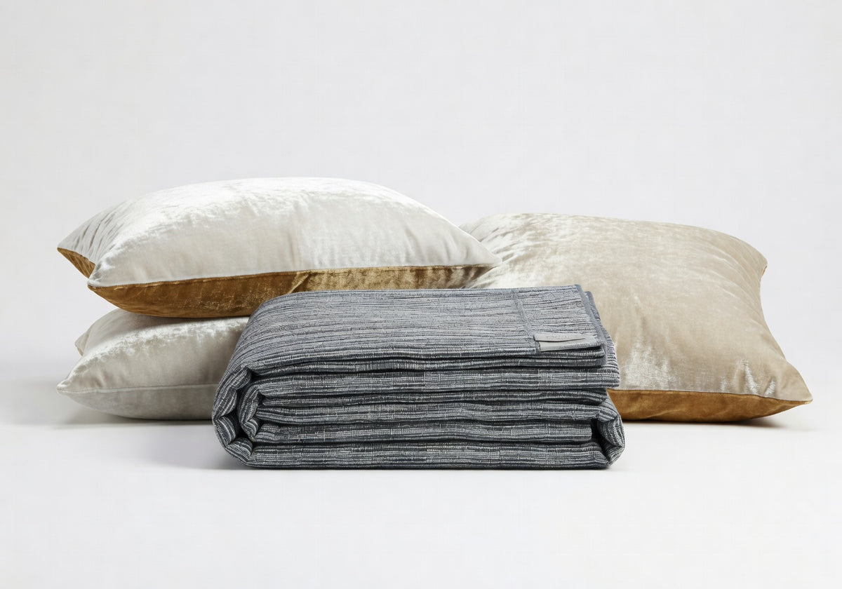 Strata Slate Weave Throw