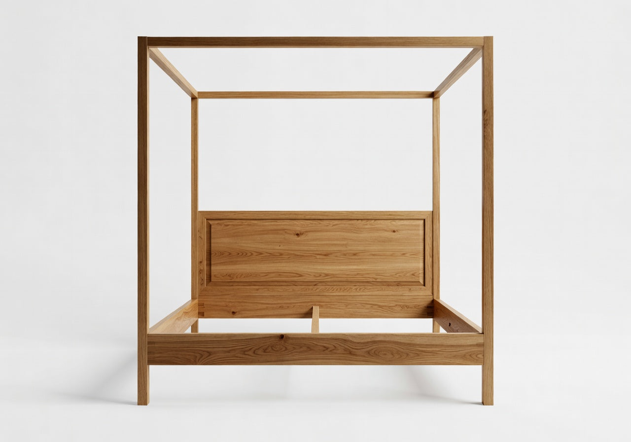 Tamsin Natural King Frame Canopy Bed