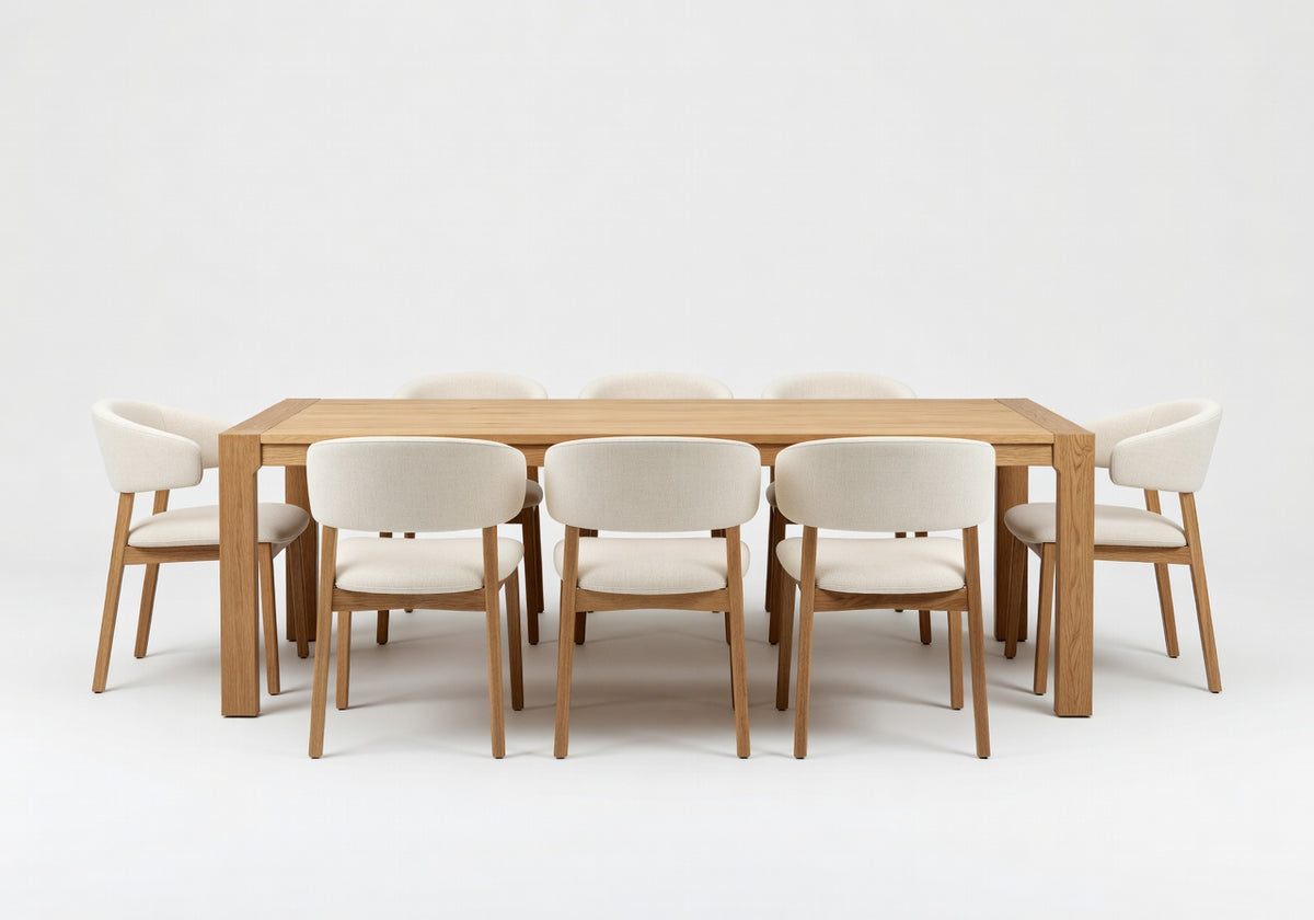 Tamsin Frame Dining Table and 8 Chair