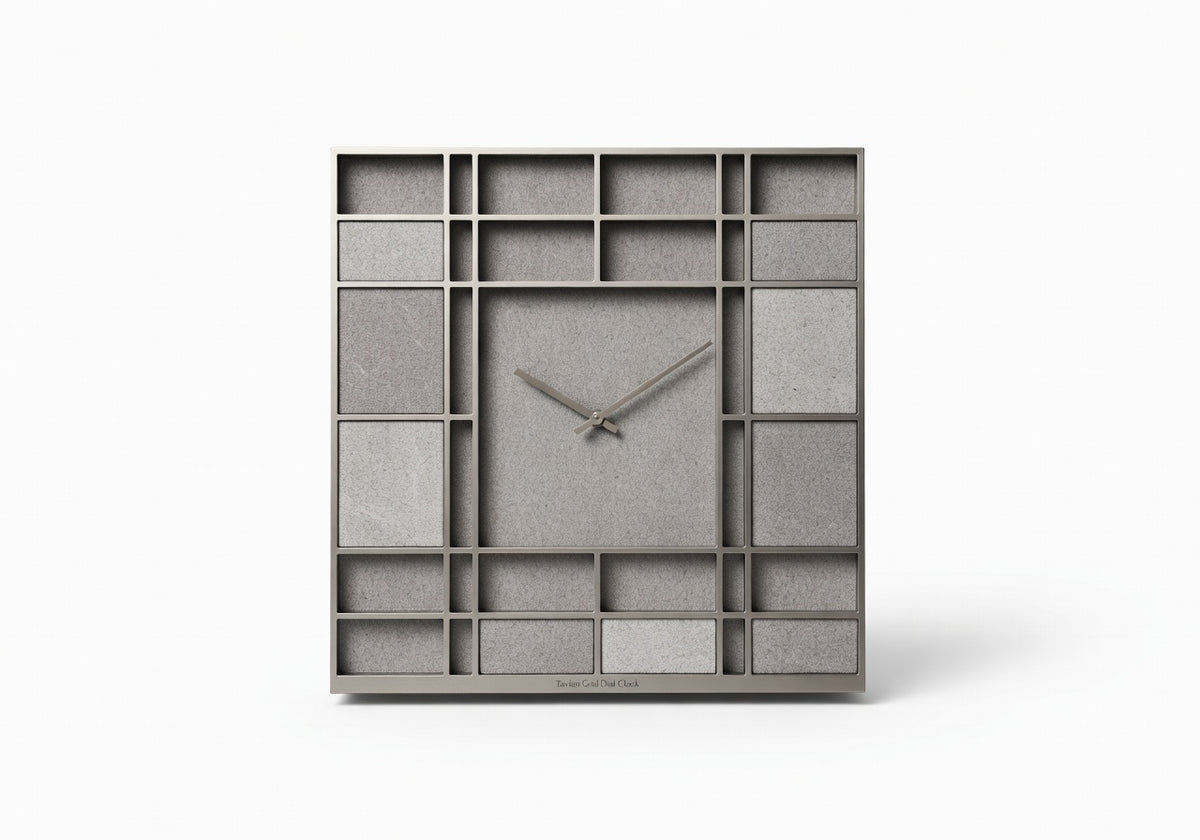 Tavian Grid Dial Clock Wall Clock