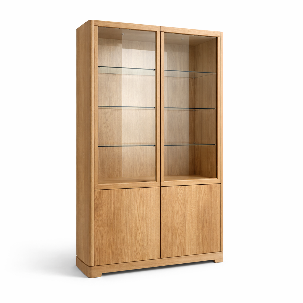 Valen Oak Cabinet Display Cabinet