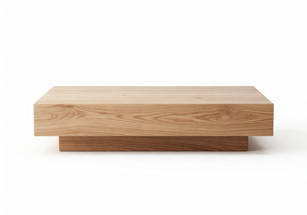 Valenne Natural Wood Low Profile Coffee Table