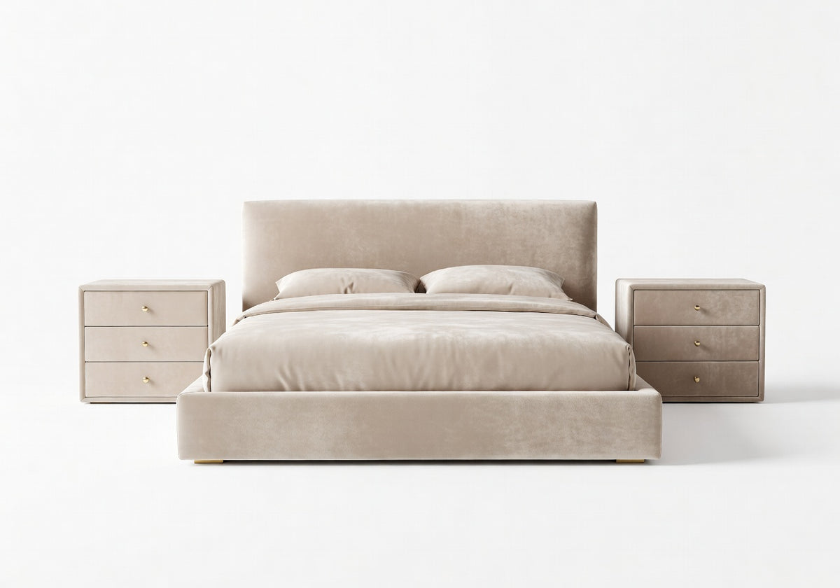 Valenne Velvet Bedroom Set