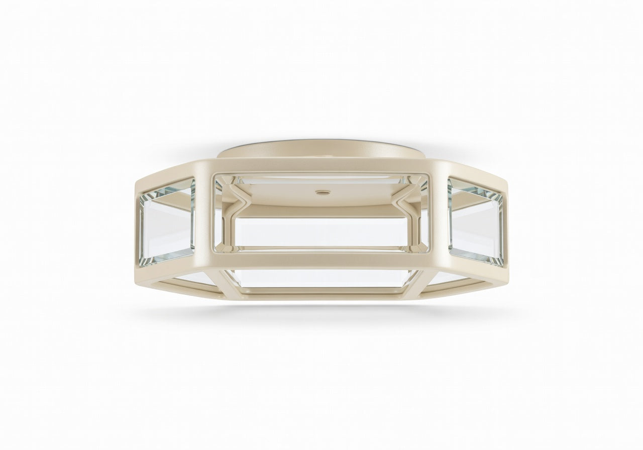 Virelle Lantern Flush Outdoor Ceiling Light