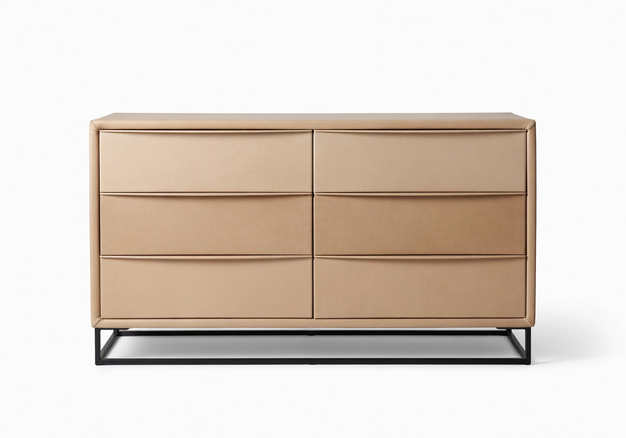 Virelle Leather Wrapped Dresser
