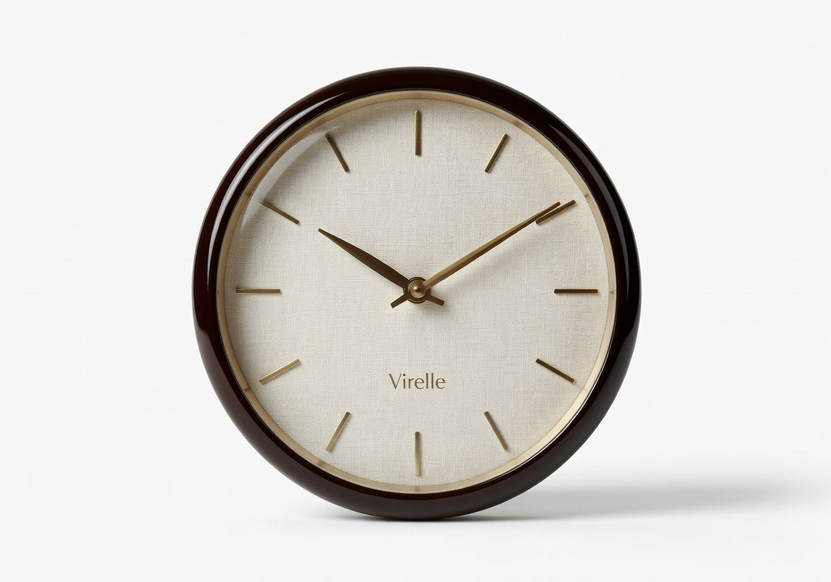 Virelle Linen Face Clock Wall Clock