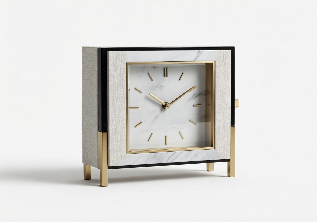 Virelle Marble Clock Clock