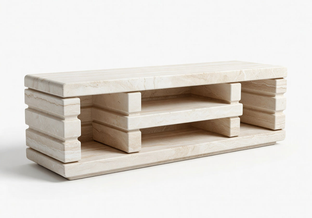 Virelle Stone Layer Console